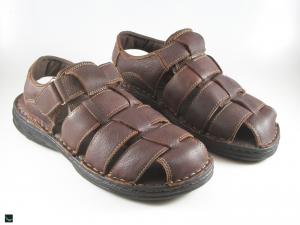 Men's Closed Toe Leather Sandals