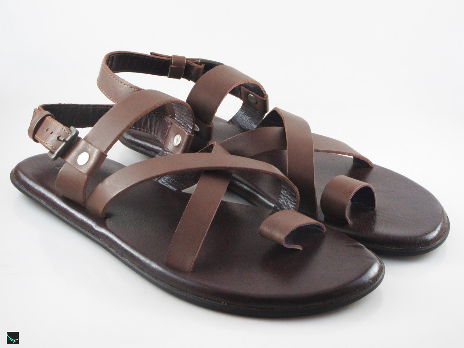 casual leather sandals mens