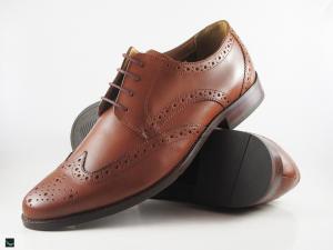 Men's stylish and sturdy formal brown leather shoes