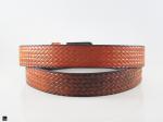 Tan ambur leather belt - 2