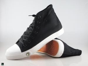 Casual black sneakers with trendy sport finish