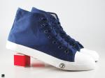 Casual blue sneakers with trendy sport finish - 5