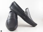 Black saddle driving shoes - 4