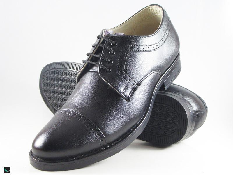Black Leather Office Shoes For Men - 4570 - Leather Collections On  Frostfreak.com