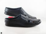 Men's formal leather black shoes - 4