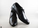 Men's comfort black leather shoes - 3