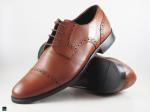 Brown formal office shoes - 1