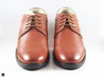 Tan leather office shoes for men - 3
