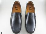 Stylish black softy loafer with black button sole - 2