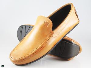 Hand stitching leather Loafers
