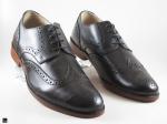 Stylish men's formal shoe for brogue with flower model - 1