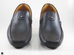 Stylish black softy loafer with black button sole - 3