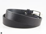 Men's leather belt in black - 1