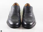 Office black leather formals - 3