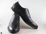 Office black leather formals - 4