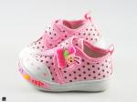 Dotted stylish shoes for kids in pink - 5
