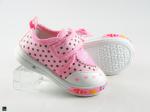 Dotted stylish shoes for kids in pink - 3