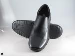 Men's black formal loafers shoes - 3