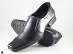 Daily wear office black cut shoes - 1