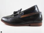 Stylish black men's formal Shoe with brogue in tassel for wedding and other occasions - 4