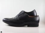 Office black leather formals - 5