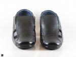 Men's formal leather black shoes - 3