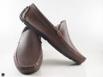 Stylish Perforated brown driving shoes - 4