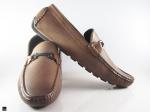 Brown loafer with metal saddle - 4