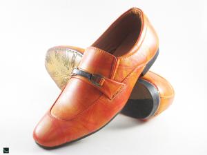 Drive in Loafers with buckle on Toe for big men in Tan