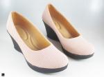 Heel type sandals in light pink - 1