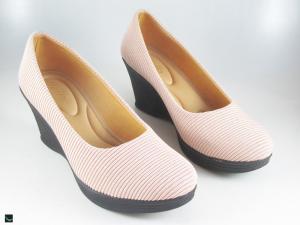 Heel type sandals in light pink