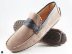 Handstitched Moccasin in suede grey - 1