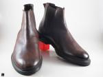 Men's leather trendy boots shoes - 2