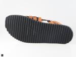 Leather Mesh sandals for men - 4