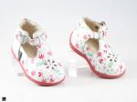 Floral printed kids shoe in white - 2