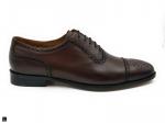 Choco Brown Premium Leather Oxford Toe Cap Brogues. - 4