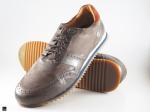 Ruf n tuf greyleather casual shoes - 1
