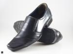 Daily wear office black cut shoes - 1