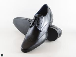 Men's stylish leather black shoes