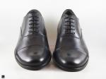 Men's black formal office shoes - 3