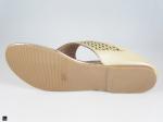 Women stone type sandals in Tan - 3